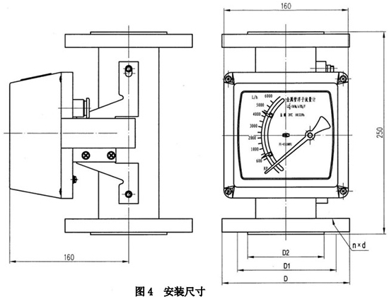 防爆耐溶劑管道流量計(jì)外形圖一